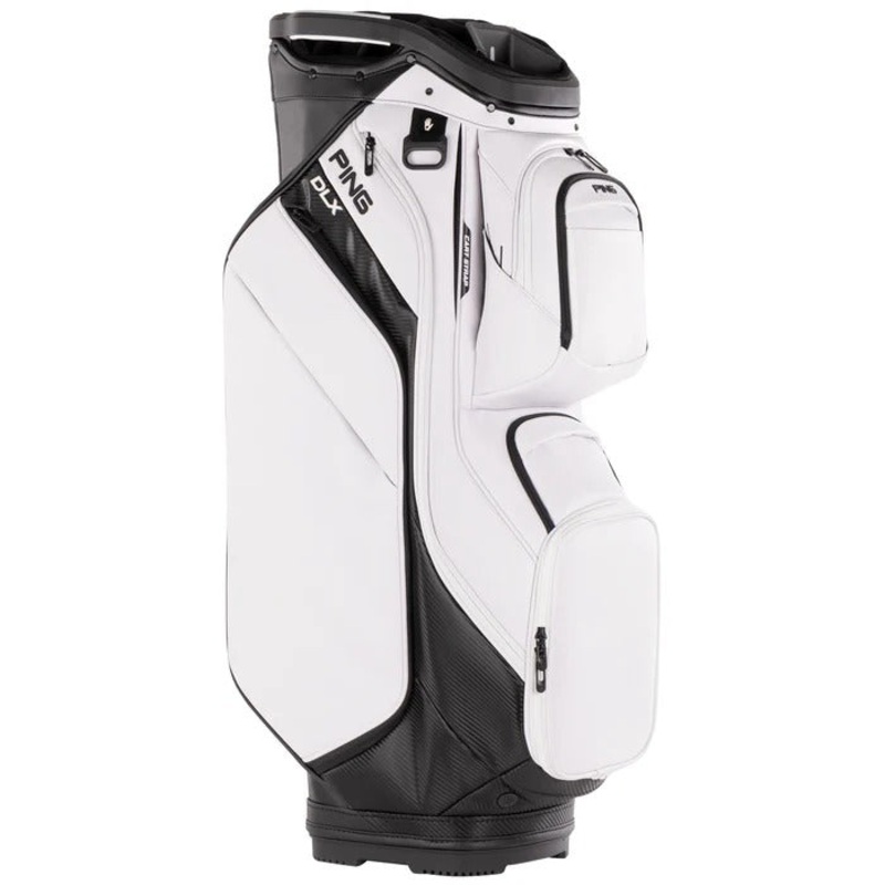 PING DLX 244 Cart Bag – White