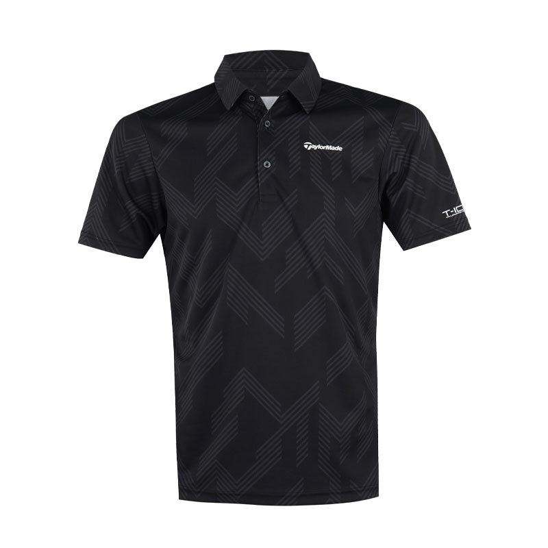 TAYLORMADE T-ICE Graphic Men’s Polo (Black)