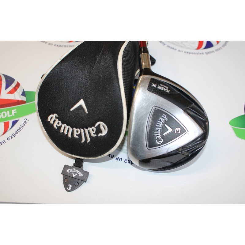 Used Callaway Razr X Black 3  Fairway Wood 60G Graphite Shaft Regular Flex
