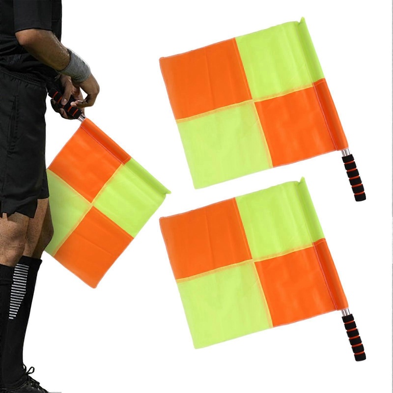 Volleyball Referee Flags  Set of 2, Weatherproof and Highly Visible for Games