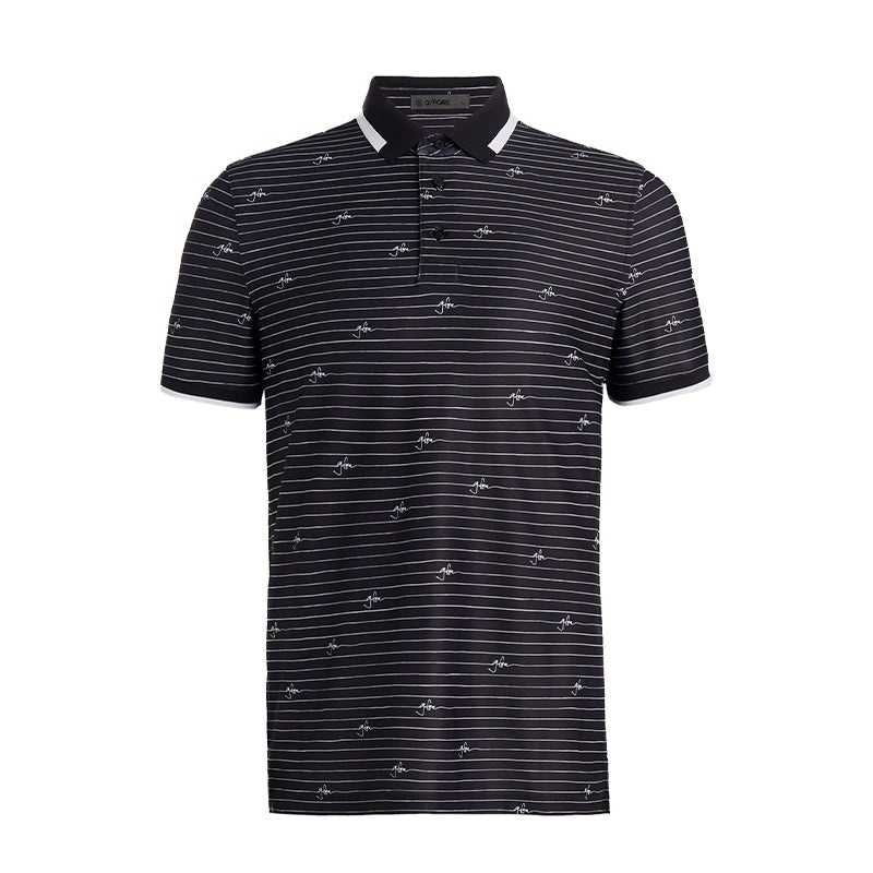 GFORE Script Pique Men’s Polo (Onyx)