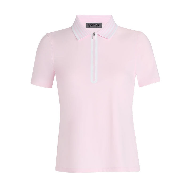 GFORE Silky Tech Nylon Quarter Zip Women’s Polo (Blush)