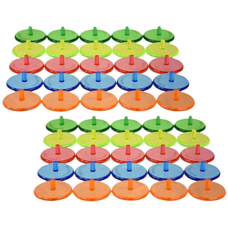 Round Golf Ball Markers For Golf Playing Low Friction Wear-Resistant Plastic Material 2.4×1.4cm 150Pcs