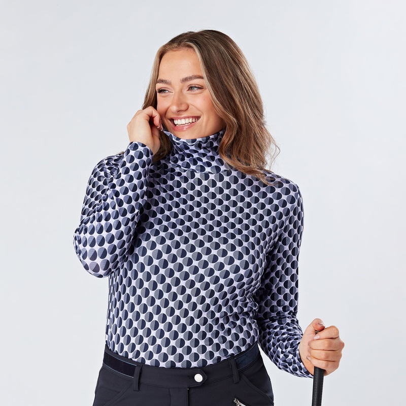 Swing Out Sister Ladies Soft-Stretch Golf Roll Neck Top – Last One Medium Only Left