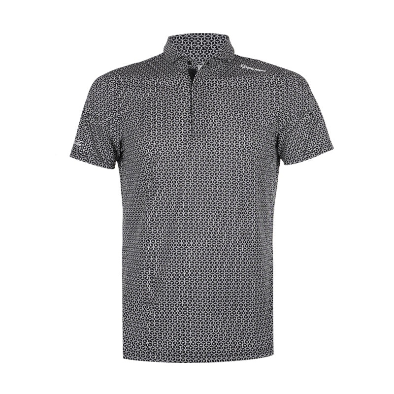 TAYLORMADE T-Ice Hex Men’s Polo (Black)
