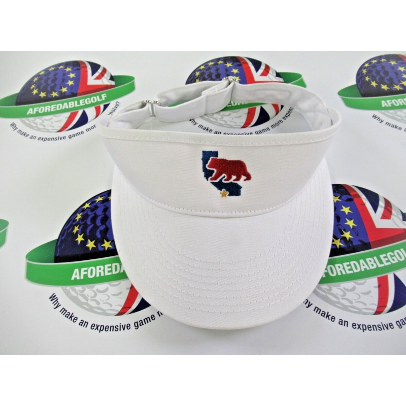 Titleist Scotty Cameron White Cali Bear Adjustable Golf Visor