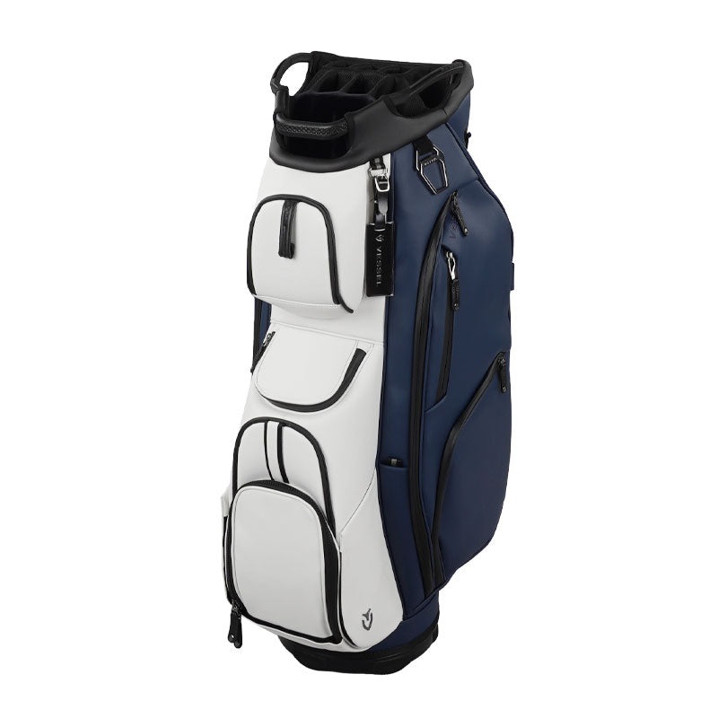 VESSEL 10.5 Lux Pro Cart Bag (Navy/White)