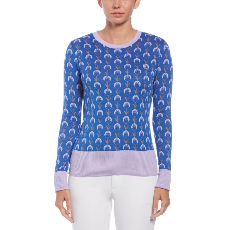 Women’s Jacquard Floral Sweater