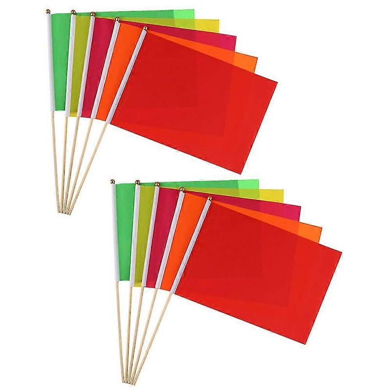 10pcs Marker Flags Construction Marking Flags Yard Flags Marker Lawn Flags Marker-FCY