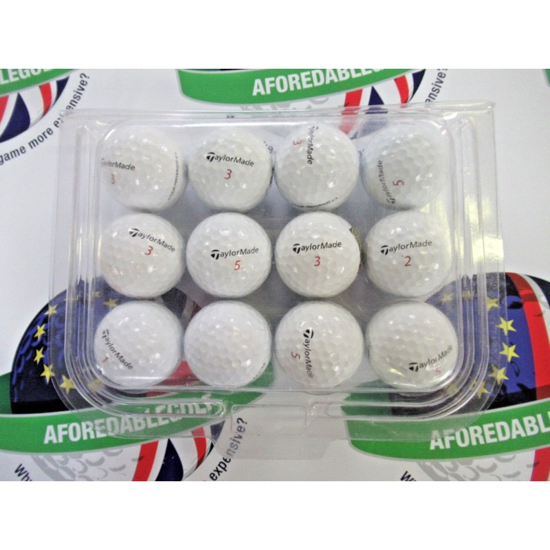 12 Taylormade Tour Preferred X Pearl/Pearl 1 Grade Golf Balls