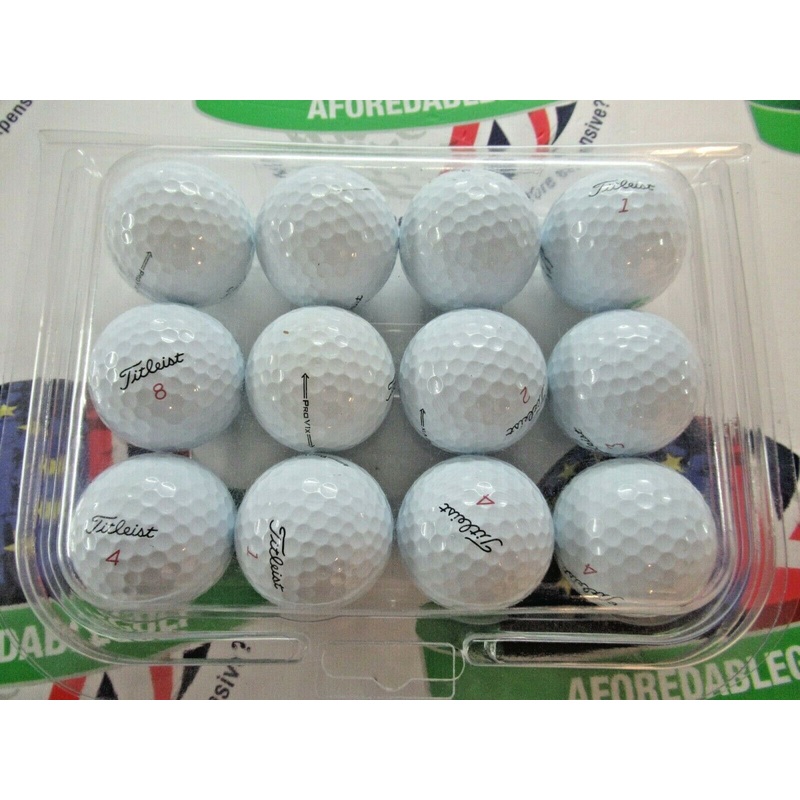 12 Titleist Pro V1 X 2021/2022 Golf Balls Pearl/Pearl 1 Grade