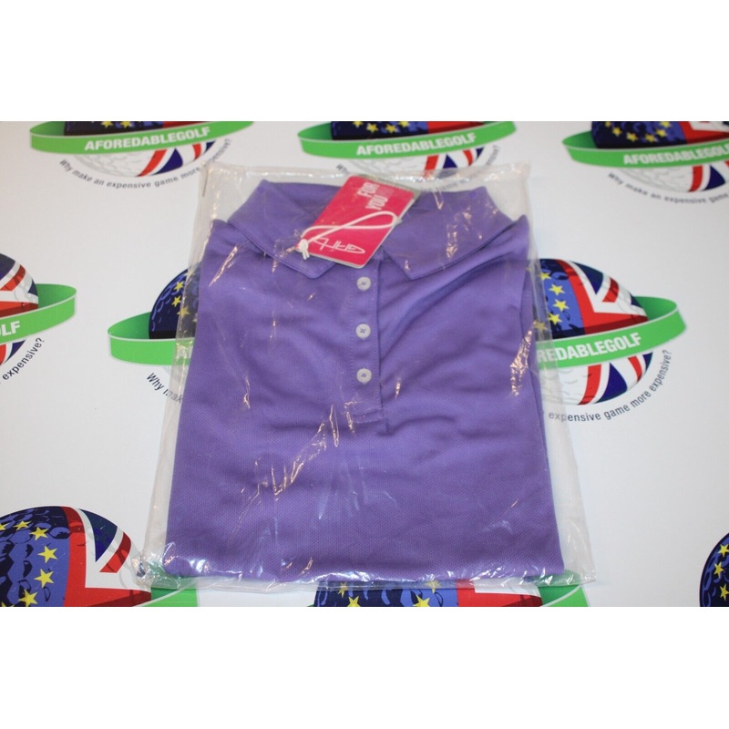 Garbinc Audra Junior Girls Polo Shirt Purple Size Medium Ages 7-8