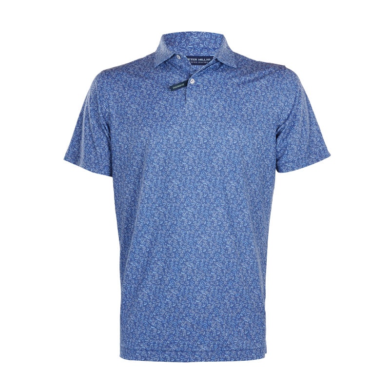 PETER MILLAR Fields of Carlsbad Performance Men’s Polo (Blue Pearl)