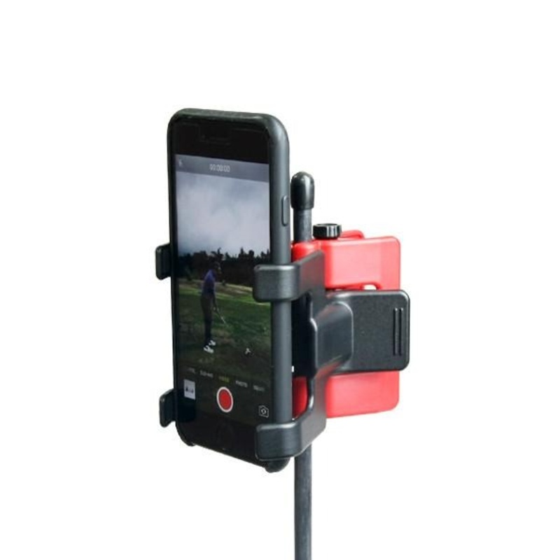 SelfieGOLF Mobile Phone Clip System – Red / Black