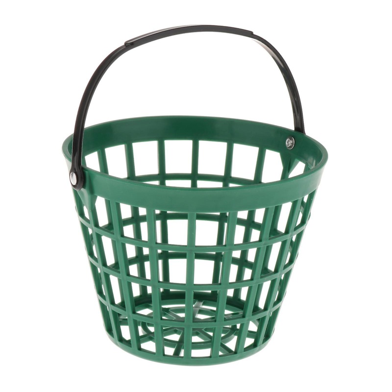 Solid Golf Ball Basket Golf Range Bucket Storage Organizer Holds 25 Balls