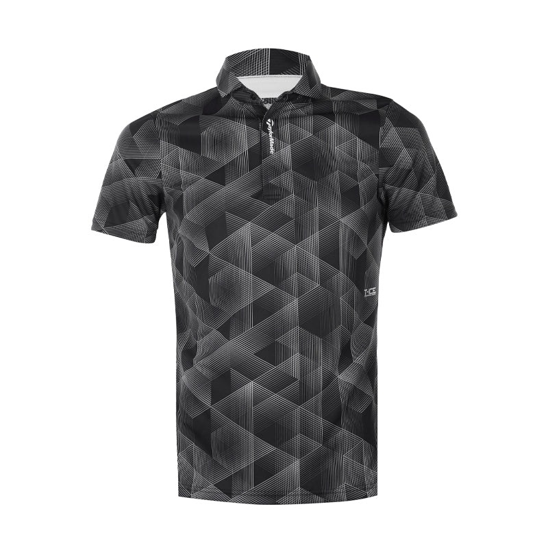 TAYLORMADE T-ICE Graphic Mens Polo (Black)