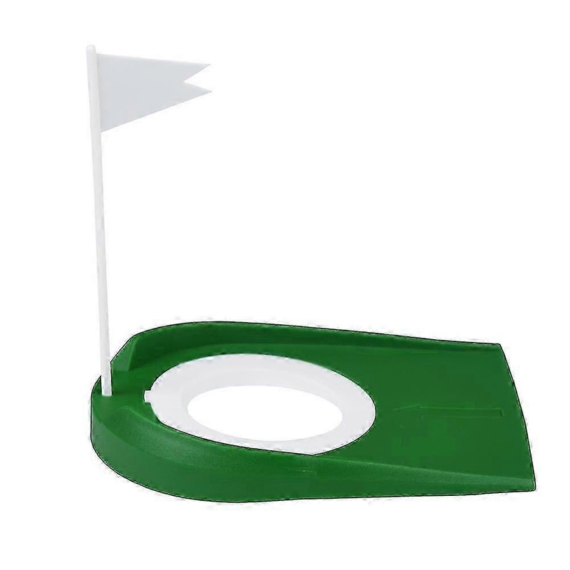 Adjustable Hole Golf Putting Cup with Flag for Indoor and Outdoor Practice 1pc Green