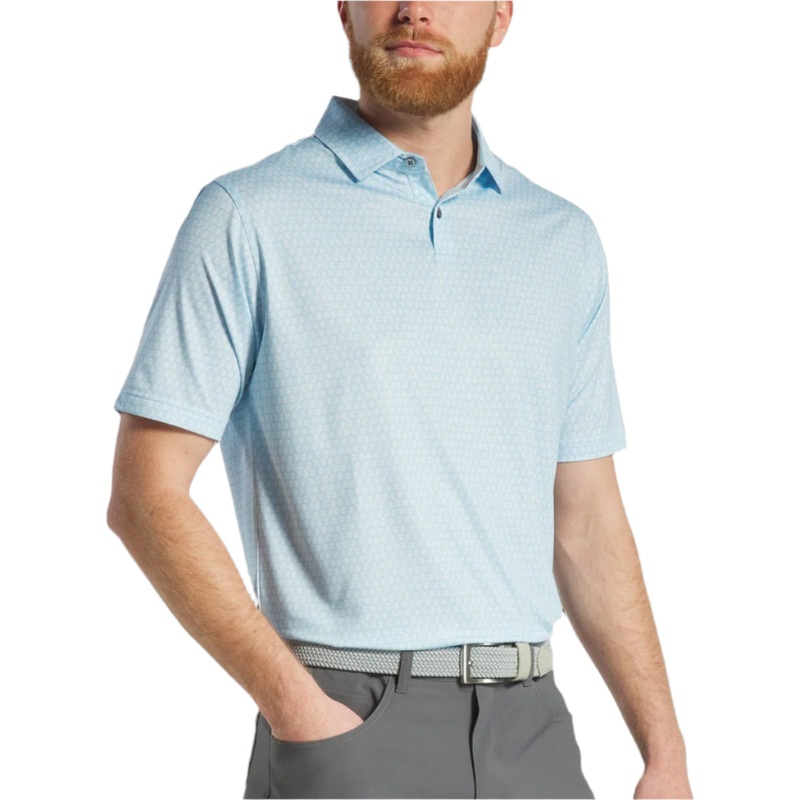FootJoy Salamander Print Polo – Blue/White