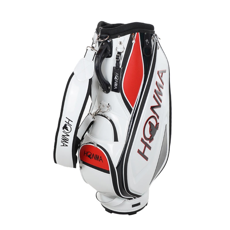 HONMA 9 Gear Sports Cart Bag (White/Red)