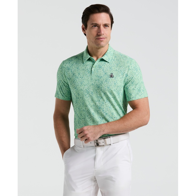 Men’s Micro Abstract Print Golf Polo