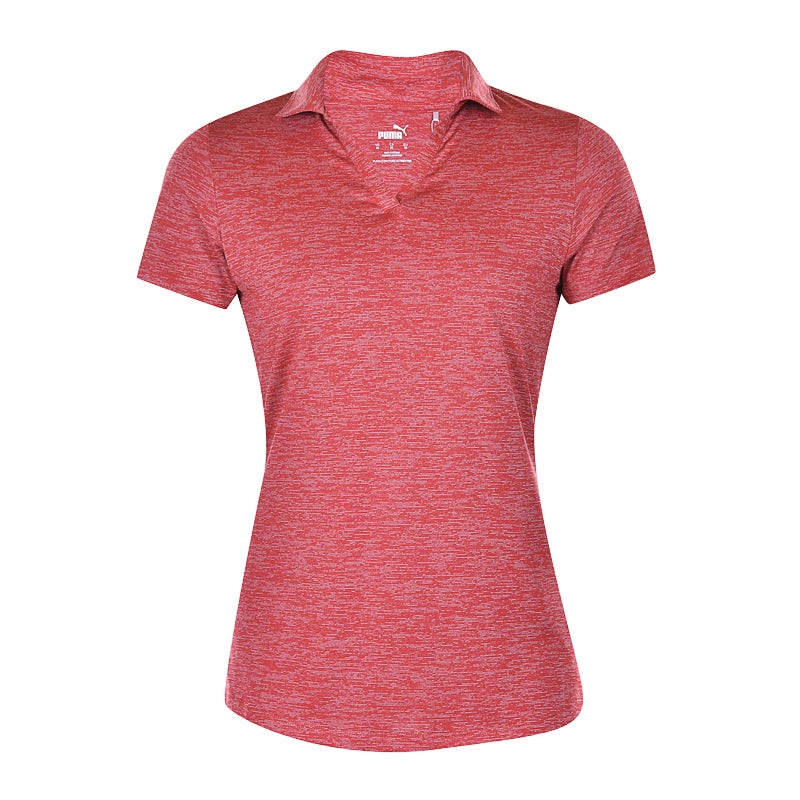 PUMA Icon Heather Women’s Polo (Red)