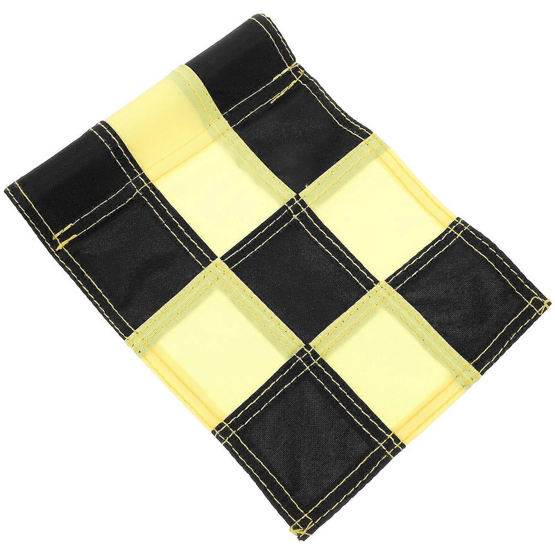 Putting Flags Portable Golfs Flag Checkered Golf Training Outdoor Golfing Path and Pace Visualization Nylon 1Set