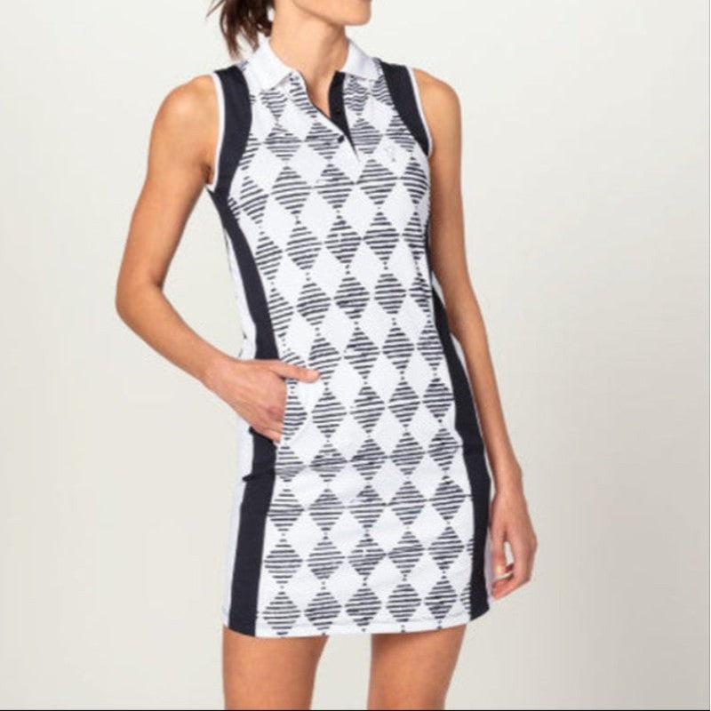 Golfino Vicenza S/L Dress – Navy Print