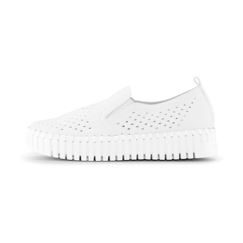 Ilse Jacobsen Tulip Slip On Platform – White