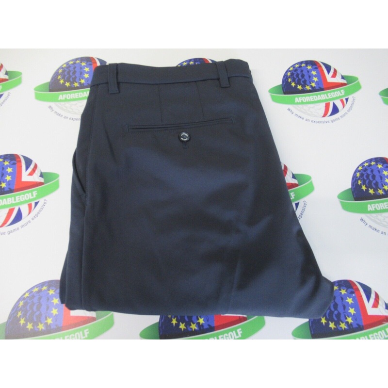J.Lindeberg Ellott Tight Fit Bonded Fleece Lined Trousers Navy Waist 38 Leg 34