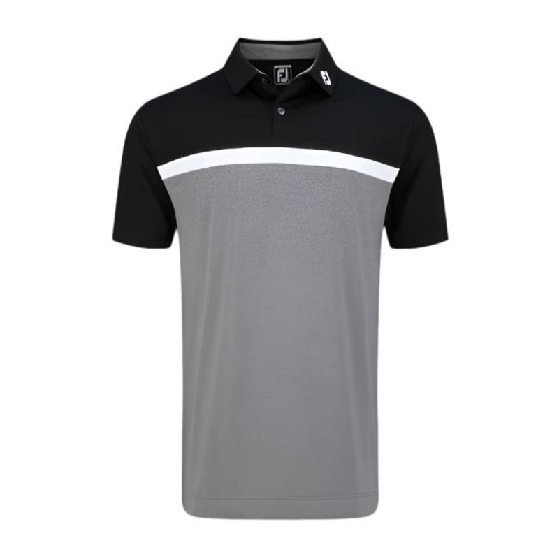 Lisle Colour Block – Black / White / Charcoal