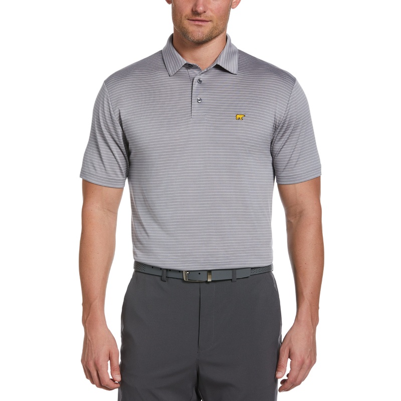 Men’s Two Color Stripe Golf Polo