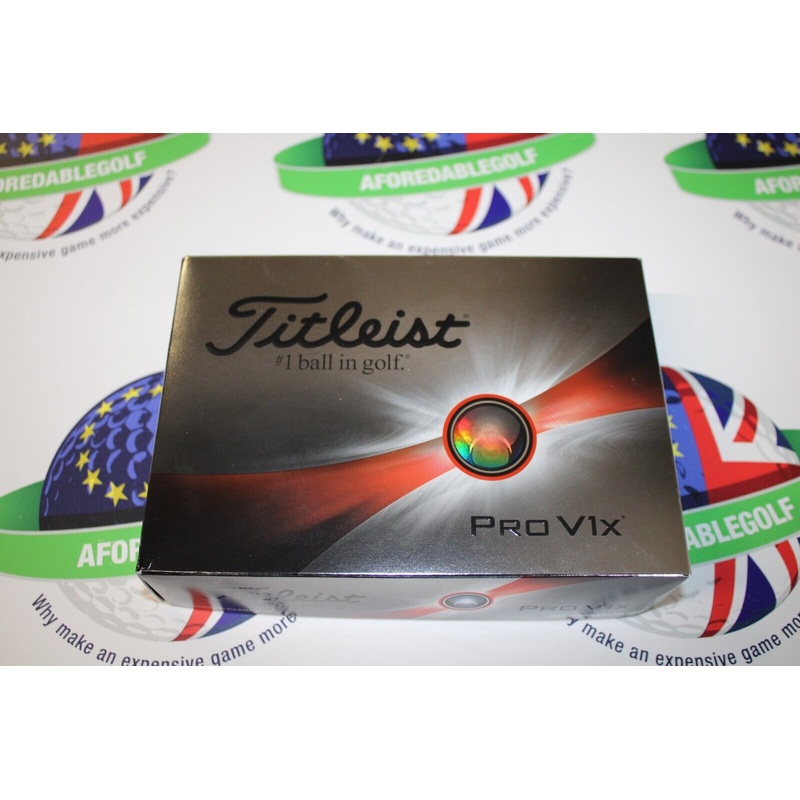 New 12 Titleist Pro V1 X White Golf Balls
