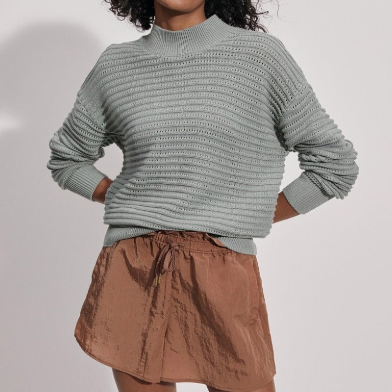 Varley Franco Crew Sweater – Green