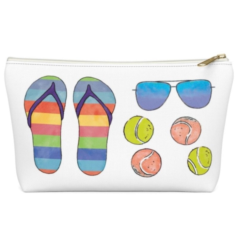 Bloom Designs Zip Pouch – Flip Flops