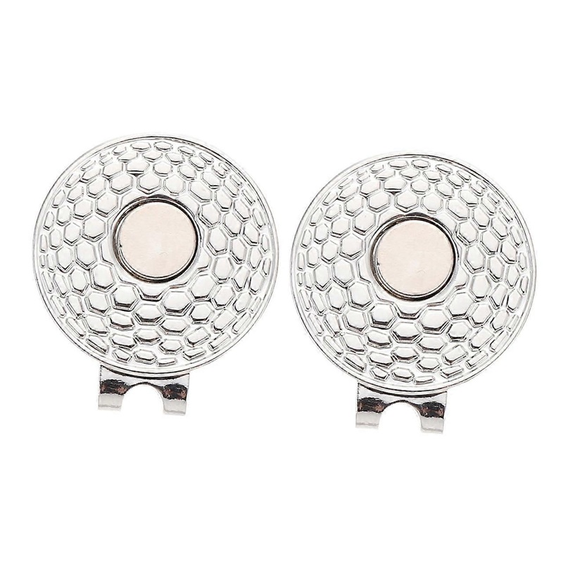 Golf Marker Hat Clips 2-Pack Creative Golf Accessories for Golfers, Durable Design, Ideal for Golf Hats and Visors
