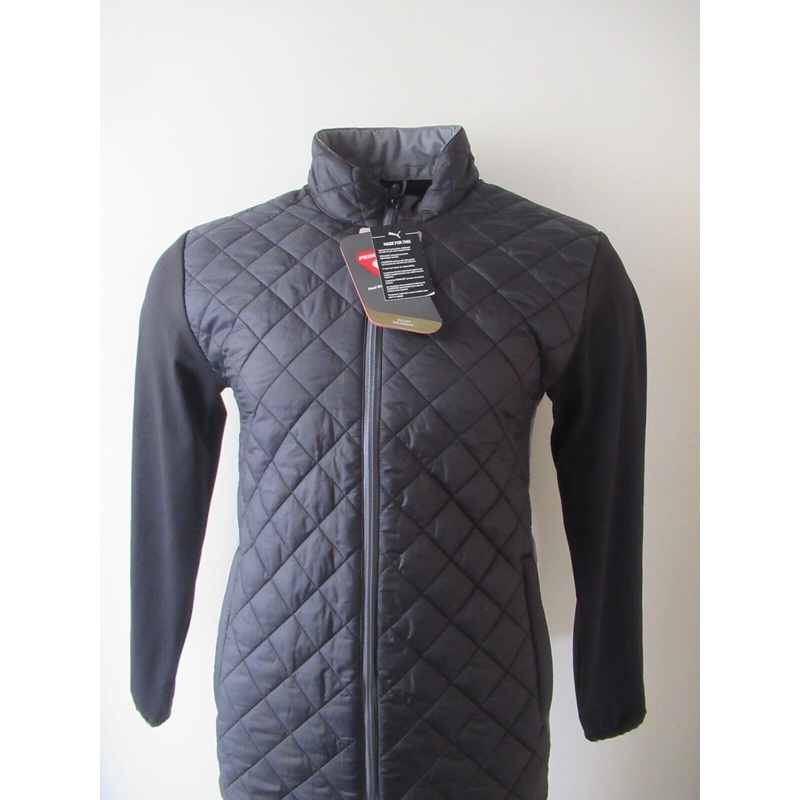 Puma Frost Quilted Primaloft Jacket Puma Black/Slate Grey UK Size Medium
