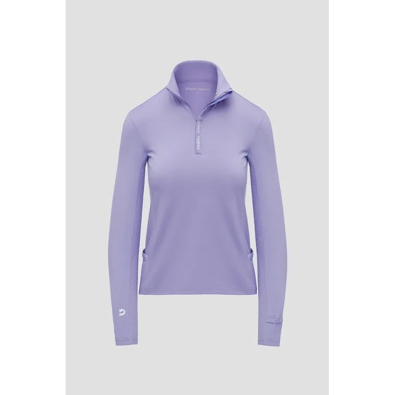 Devon Halsey L/S Mock Top – Lavender