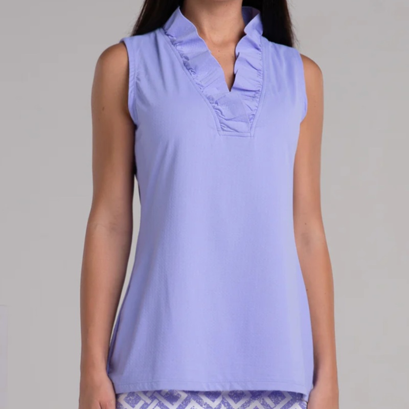 Famazee S/L Ruffle Top – Peri|XS|S|M|L|XL