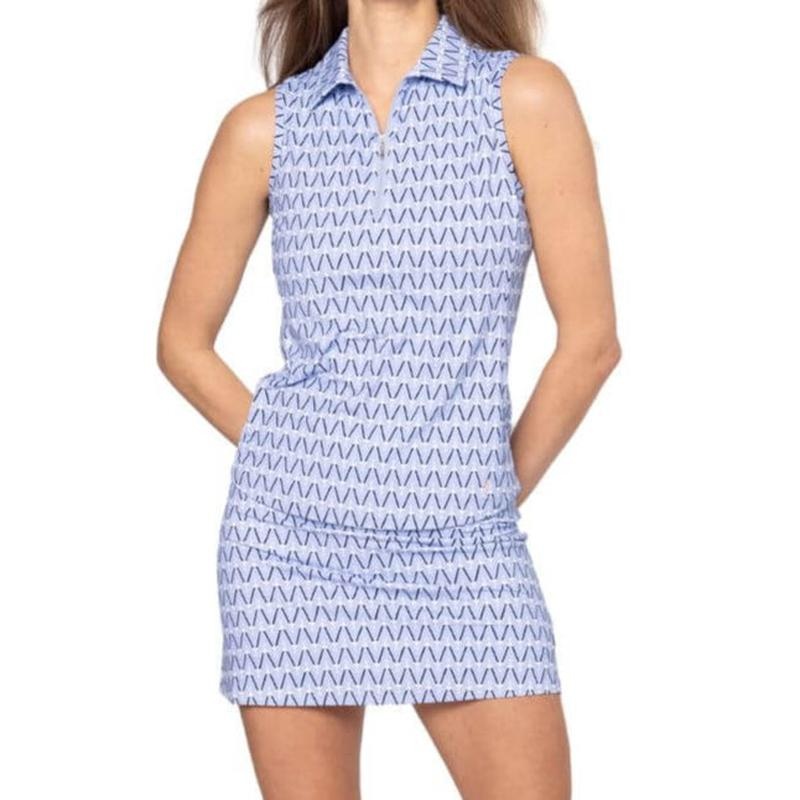 Golftini Cool Girl S/L Polo – Blue/White