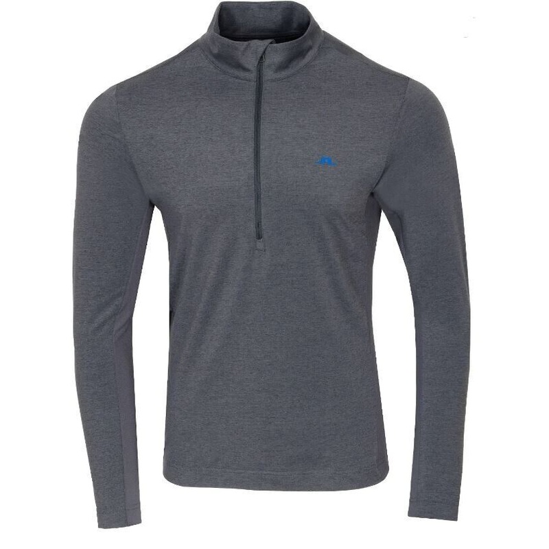 J Lindeberg Luke Half Zip Mid Layer Volcanic Ash Melange UK Size Small