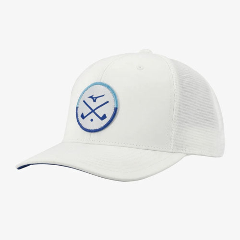 Mizuno Crossed Clubs Meshback – White