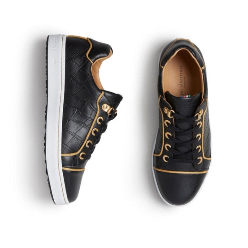 Royal Albartross Buckingham Shoe – Black/Gold