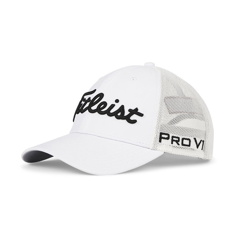 TITLEIST Tour Performance Mesh Men’s Cap (White/Black)