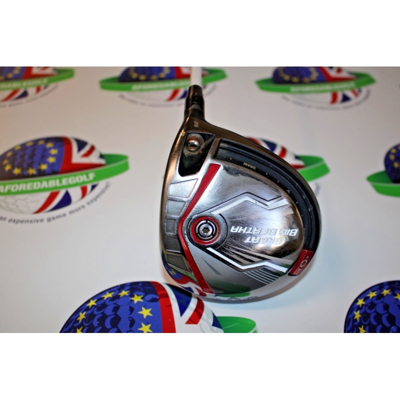 Used Callaway Great Big Bertha 9 Degree Driver Aldila Rogue 110 Msi 60 3.4-Stiff