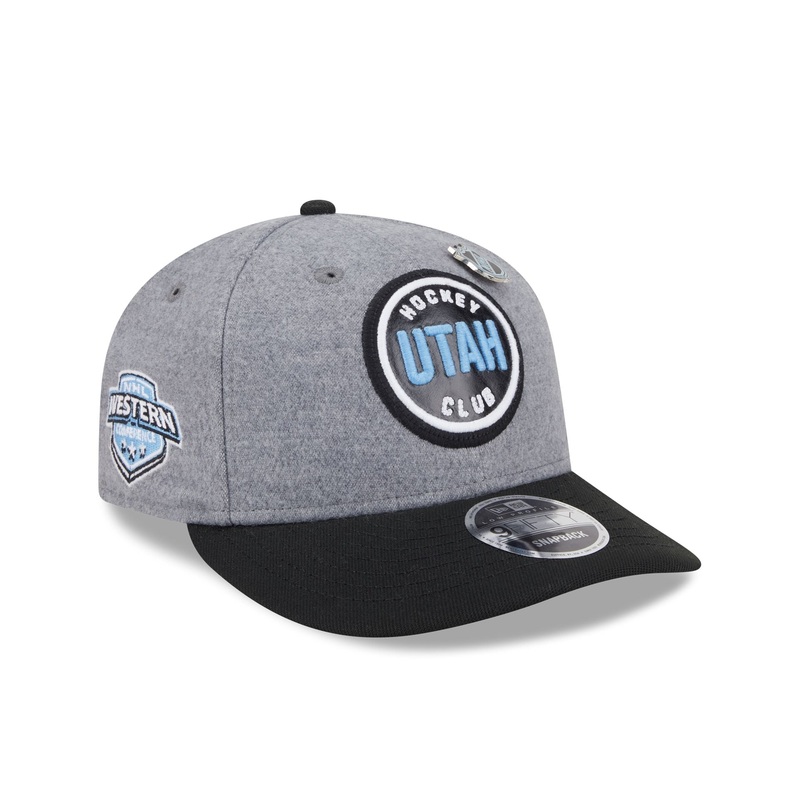 Utah Mammoth Heather Gray Wool Low Profile 9FIFTY Snapback Hat