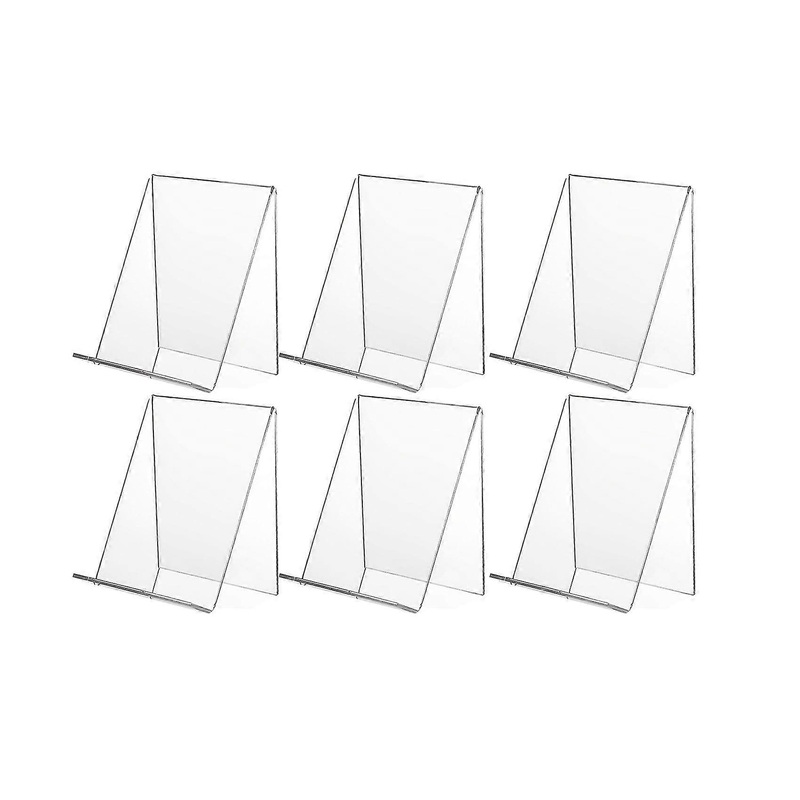 6 Pack Acrylic Book Stand,clear Acrylic Display Stand, Clear Holder For Displaying Pictures,jewelry6417242337704