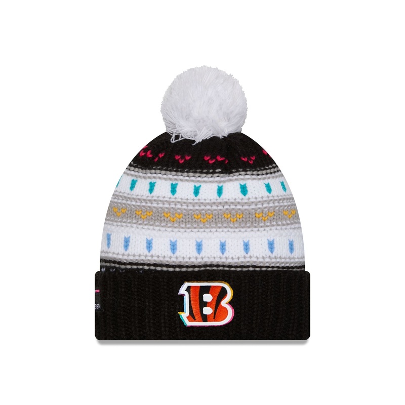 Cincinnati Bengals 2025 Crucial Catch Women’s Pom Knit Hat