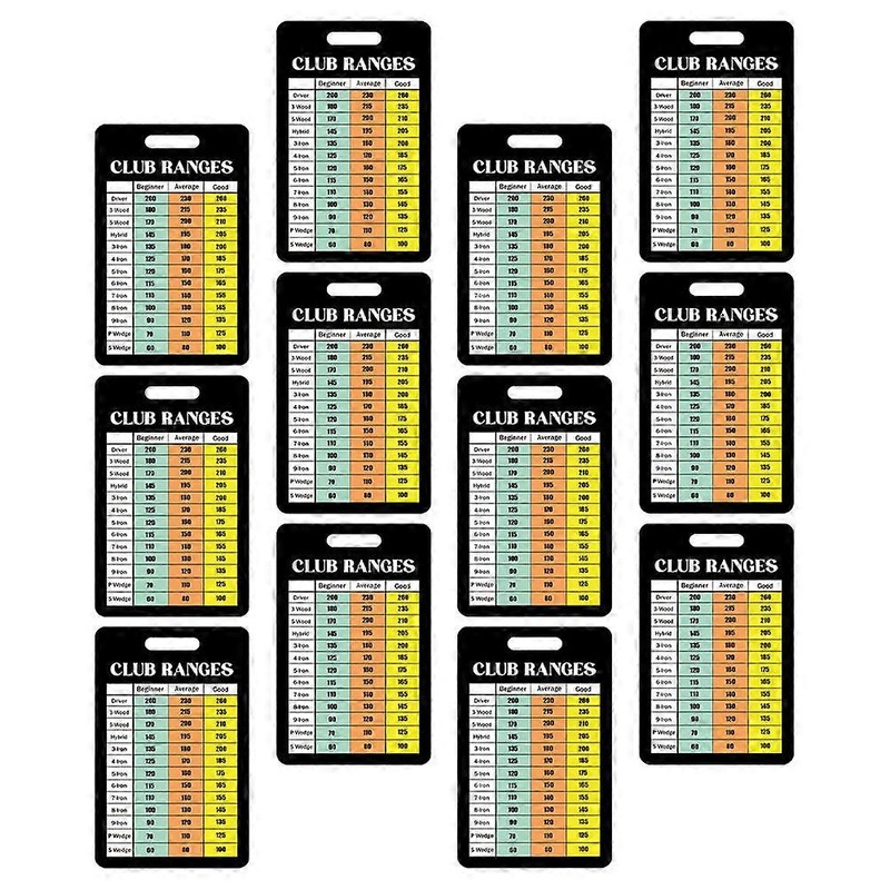 Durable 12 Sheet Golf Scorecards with Sunlight Readable Fonts for Accurate Scorekeeping and Portable Use
