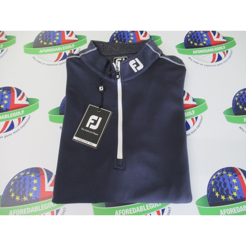 Footjoy Tonal Heather Chill Out 1/2 Zip Pullover Navy Heather Medium