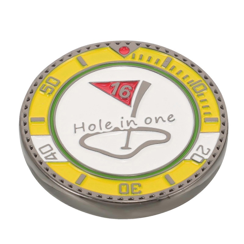 Golf Equipment Ball Markers Portable Golf Tool Round Design Blue Color Ball Positioning Level Measurement 1Pcs